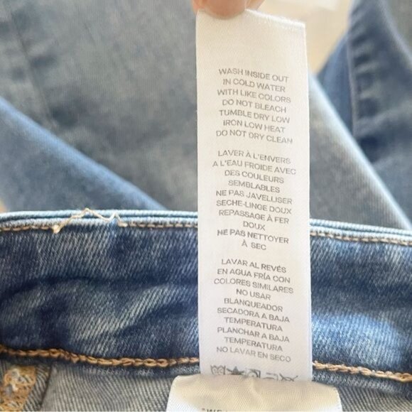 Good American Power Stretch Pull-On Straight high rise Jeans Indigo490 size 4 - Picture 6 of 7